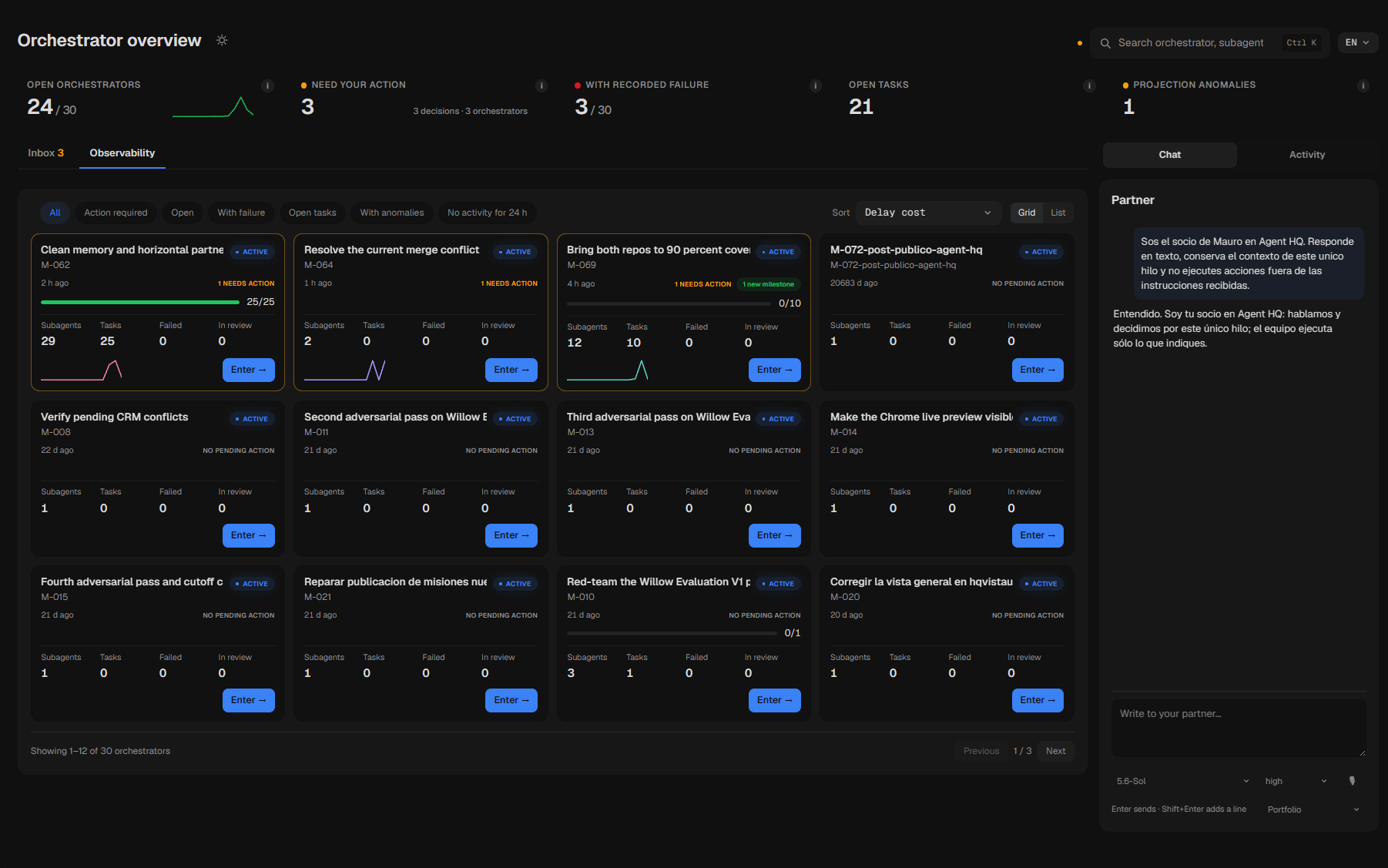Observability view